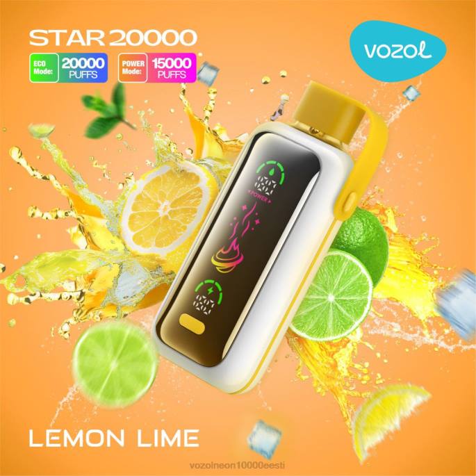 VOZOL STAR 20 000 P4T811 sidruni laim Vozol Vape Eesti
