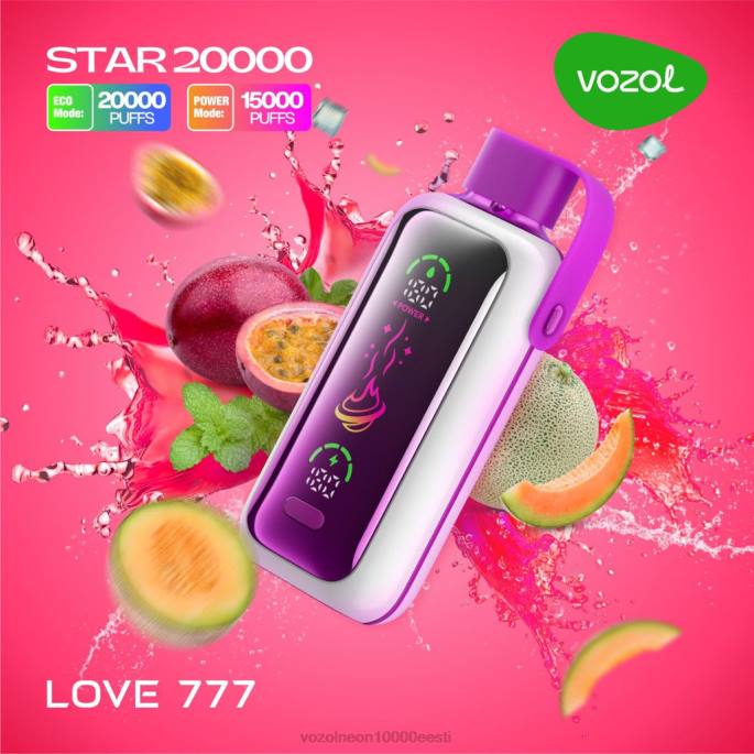 VOZOL STAR 20 000 P4T812 armastus 777 Vozol Vape Price