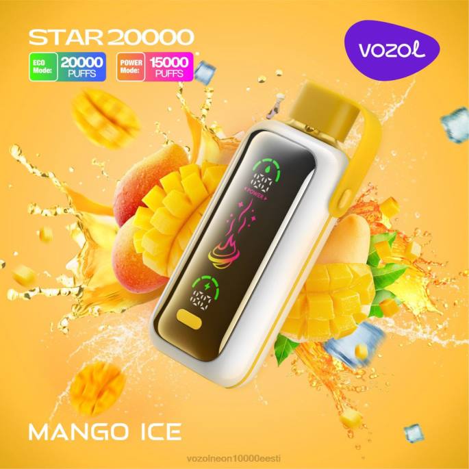 VOZOL STAR 20 000 P4T813 mango jää Vozol Estonia