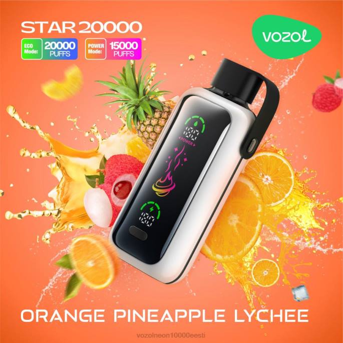 VOZOL STAR 20 000 P4T815 oranž ananassi litši Vozol Vape Order