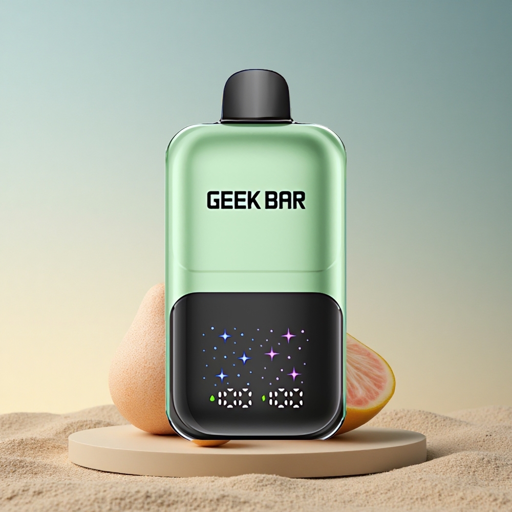 GEEK BAR 2GO 20ml 50000 Puffs Hapu Kommid & Hapu Puuviljad Suure Ekraaniga, Laaditav Patarei, 5% Nikotiini
