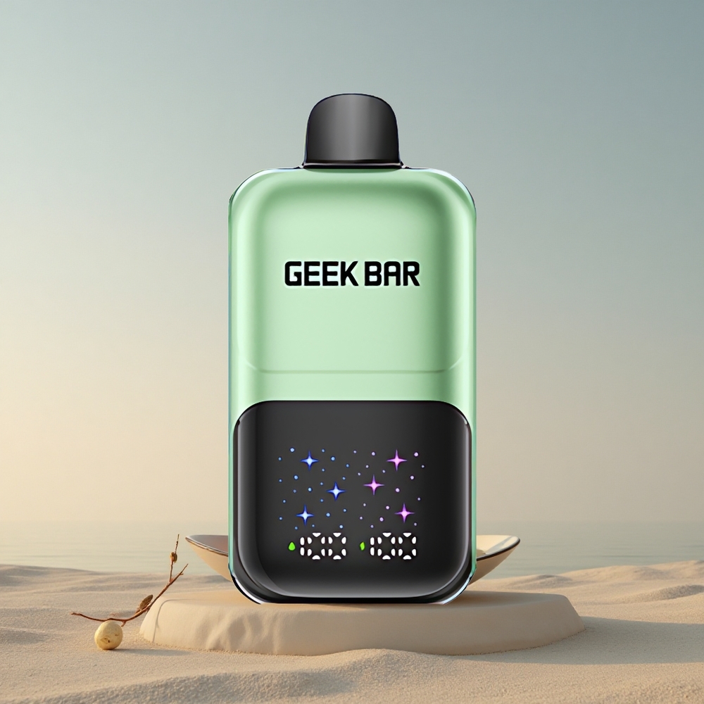 GEEK BAR 2GO 20ml 50000 Puffs Kaks Õuna A&B Interaktiivne Suur Ekraan 5% Nikotiini Laaditav Aku