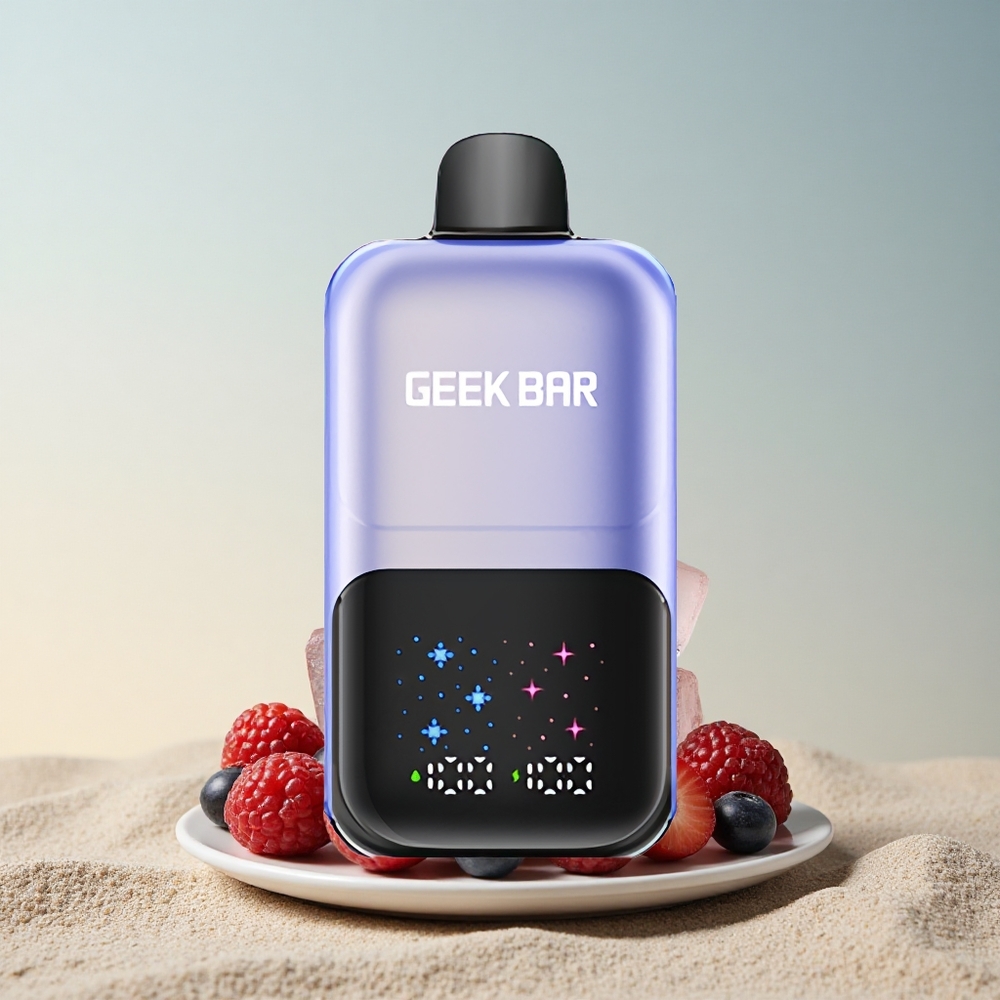 GEEK BAR 2GO 20ml 50000 Puffs Segaviljad Jäätis Ekraaniga 5% Nikotiini Laaditav