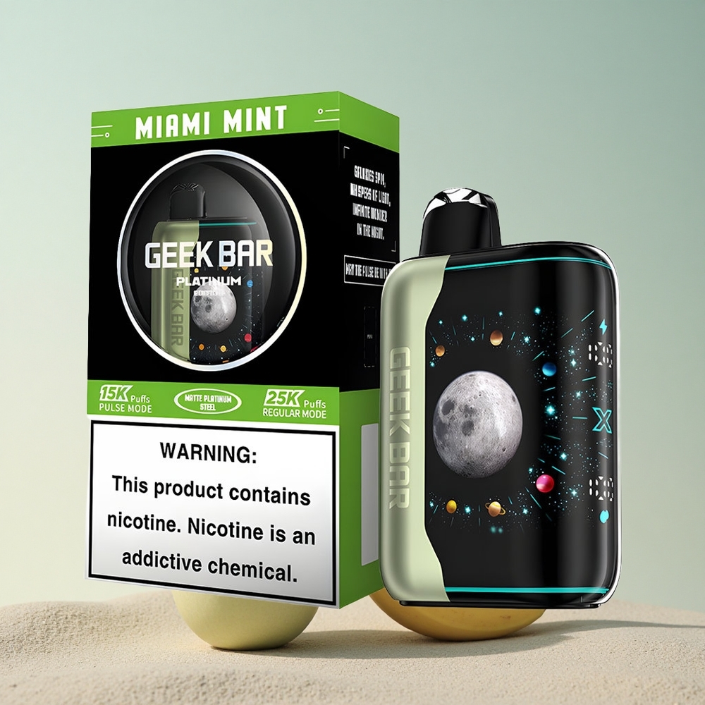 GEEK BAR Platinum Edition 25000 Puffs Miami Mint 20mL nikotiiniga
