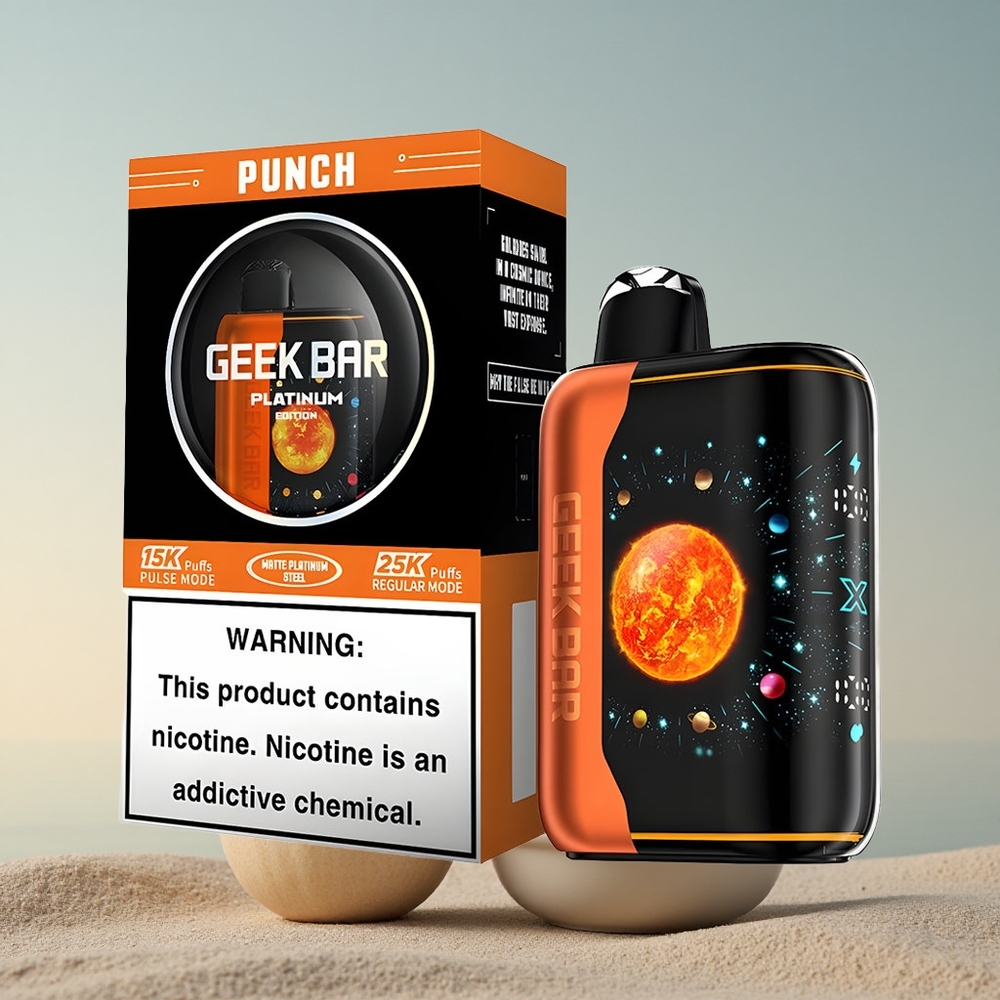 GEEK BAR Platinum Edition 25000 Puffs Platina Pahtel 20mL nikotiiniga