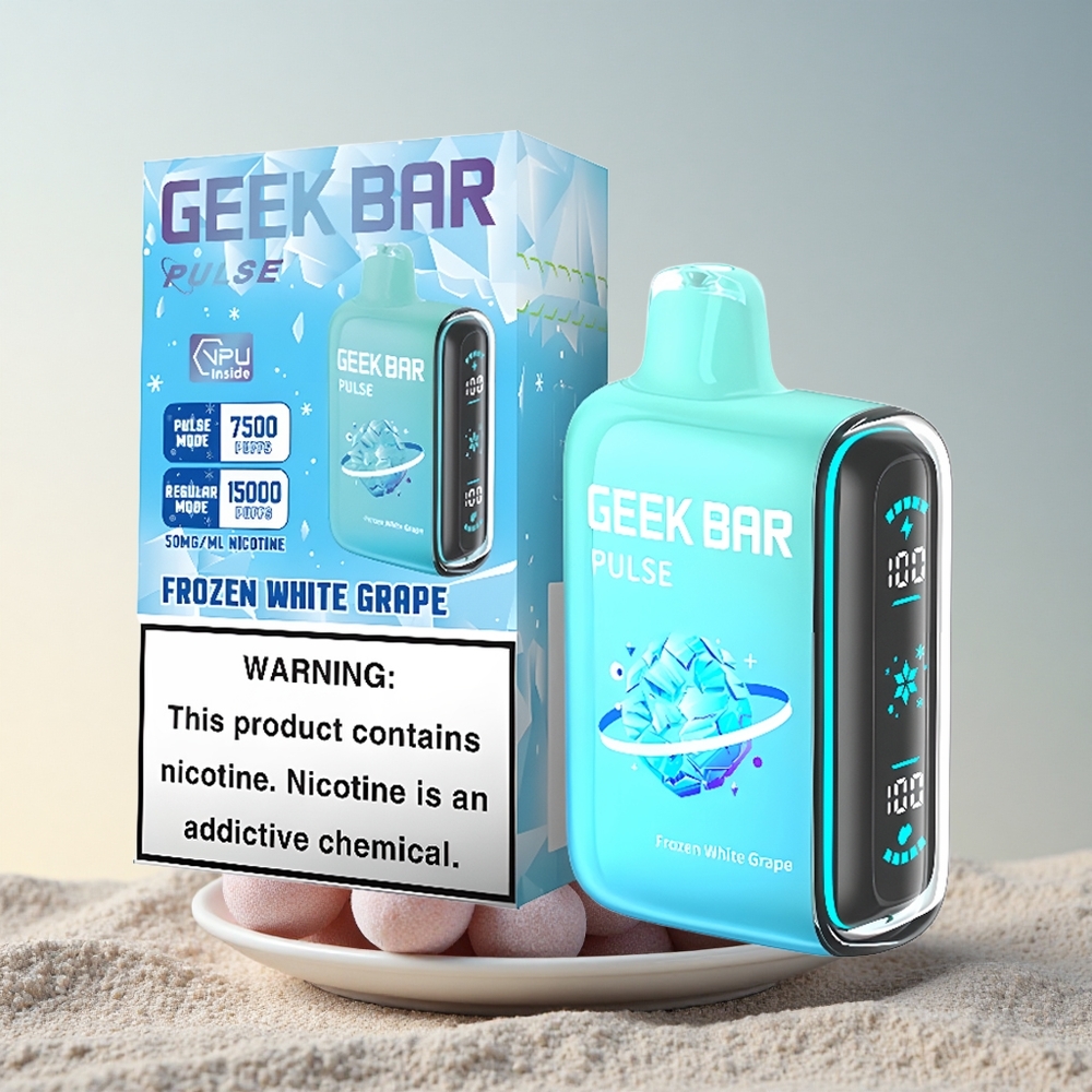GEEK BAR Pulse 15000 Puffs Jäine Versioon 16ML Nikotiiniga 650mAh