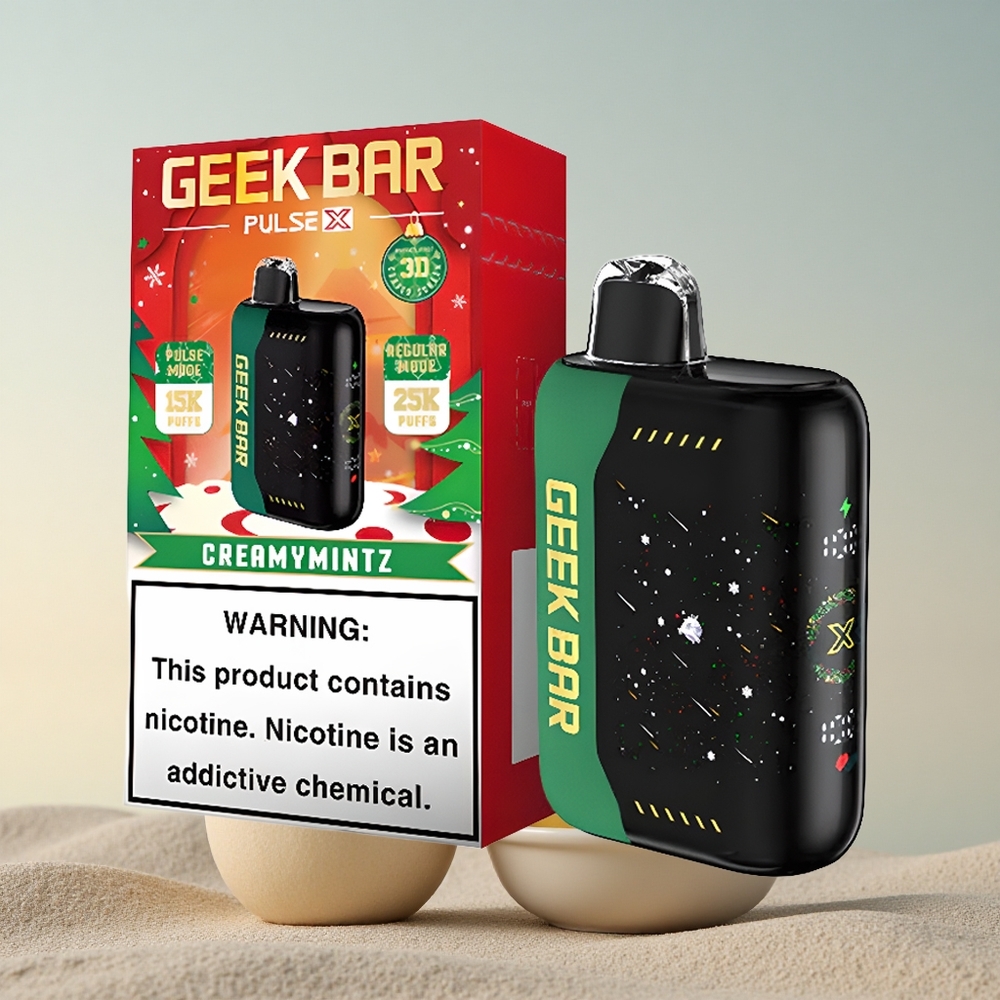 GEEK BAR Pulse X 25000 Puffs Jõulude Väljaanne 18mL Nikotiiniga 3D Ekraaniga