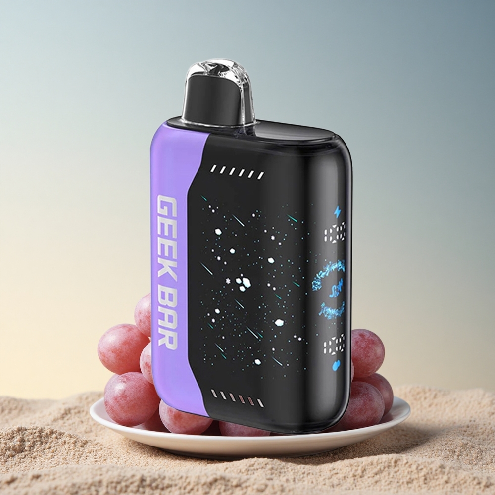 GEEK BAR Pulse X 25000 Puffs Lumevärviga Nikotiinivaba Kahe Võrkkestaga Kõver Ekraan