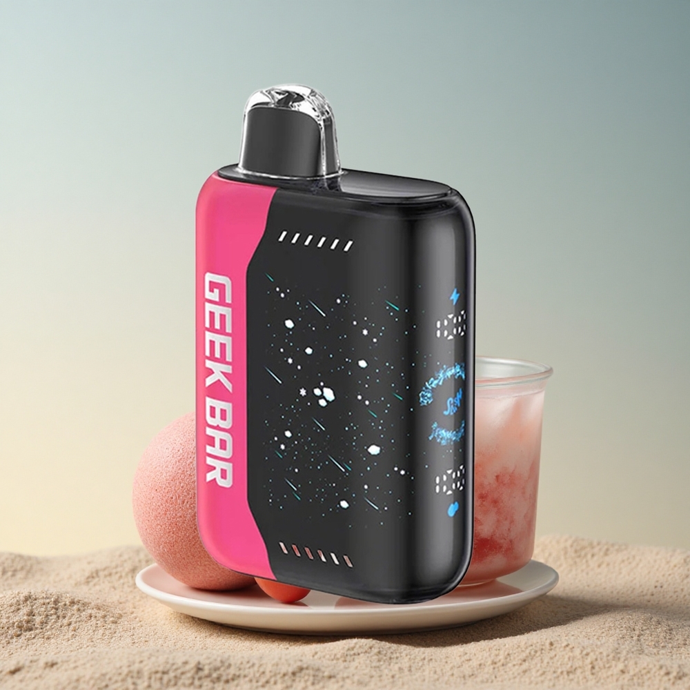 GEEK BAR Pulse X 25000 Puffs Lumevärviga Nikotiinivaba Kahe Võrkkestaga Kõver Ekraan