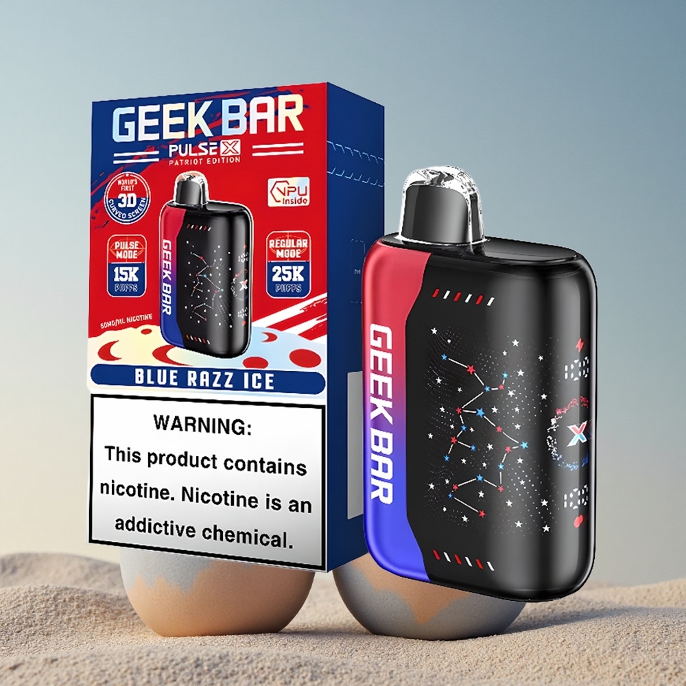 GEEK BAR Pulse X 25000 Puffs Patriidi Väljaanne 18mL E-vedelikuga ja Nikotiiniga 0-5%