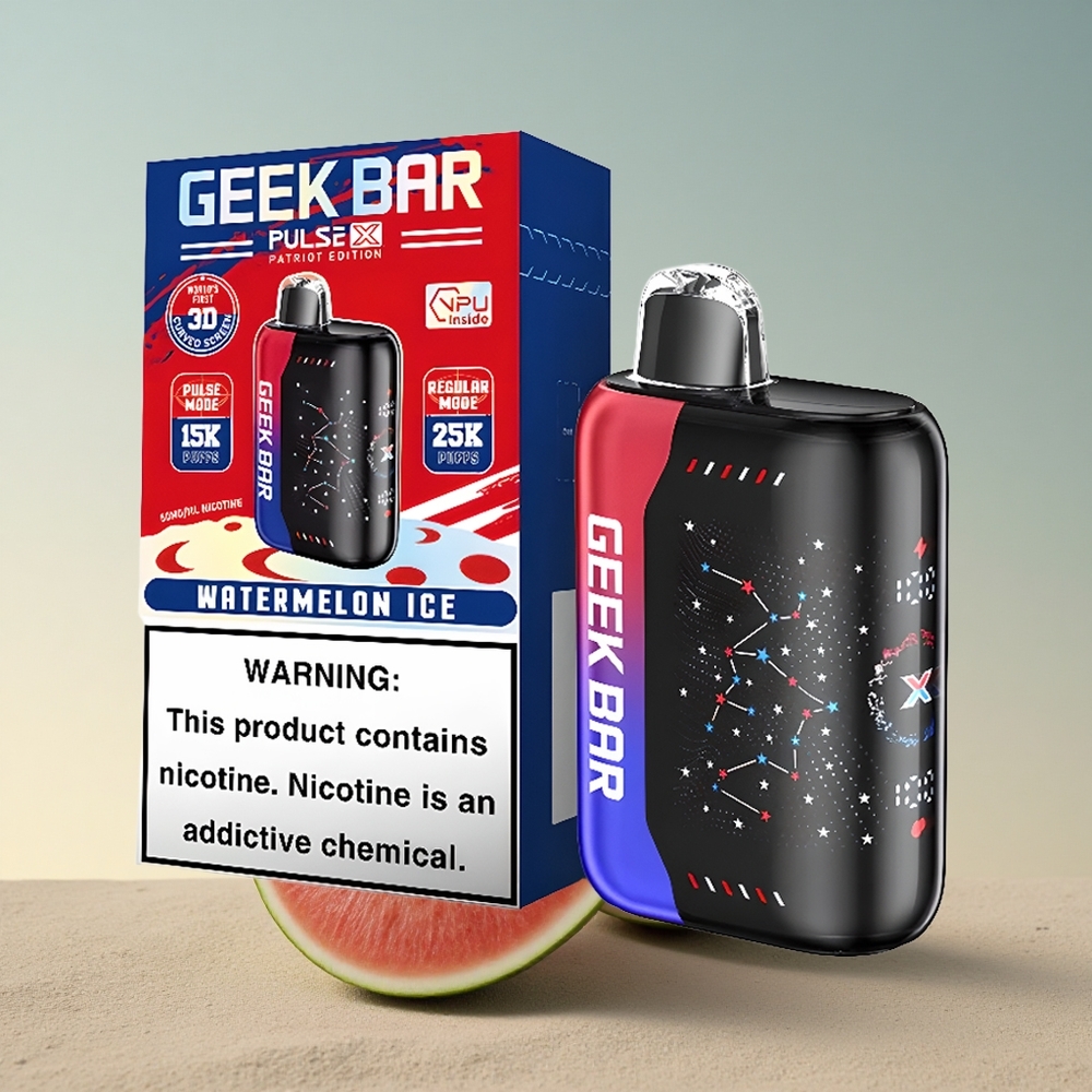 GEEK BAR Pulse X 25000 Puffs Patriidi Väljaanne 18mL E-vedelikuga ja Nikotiiniga 0-5%