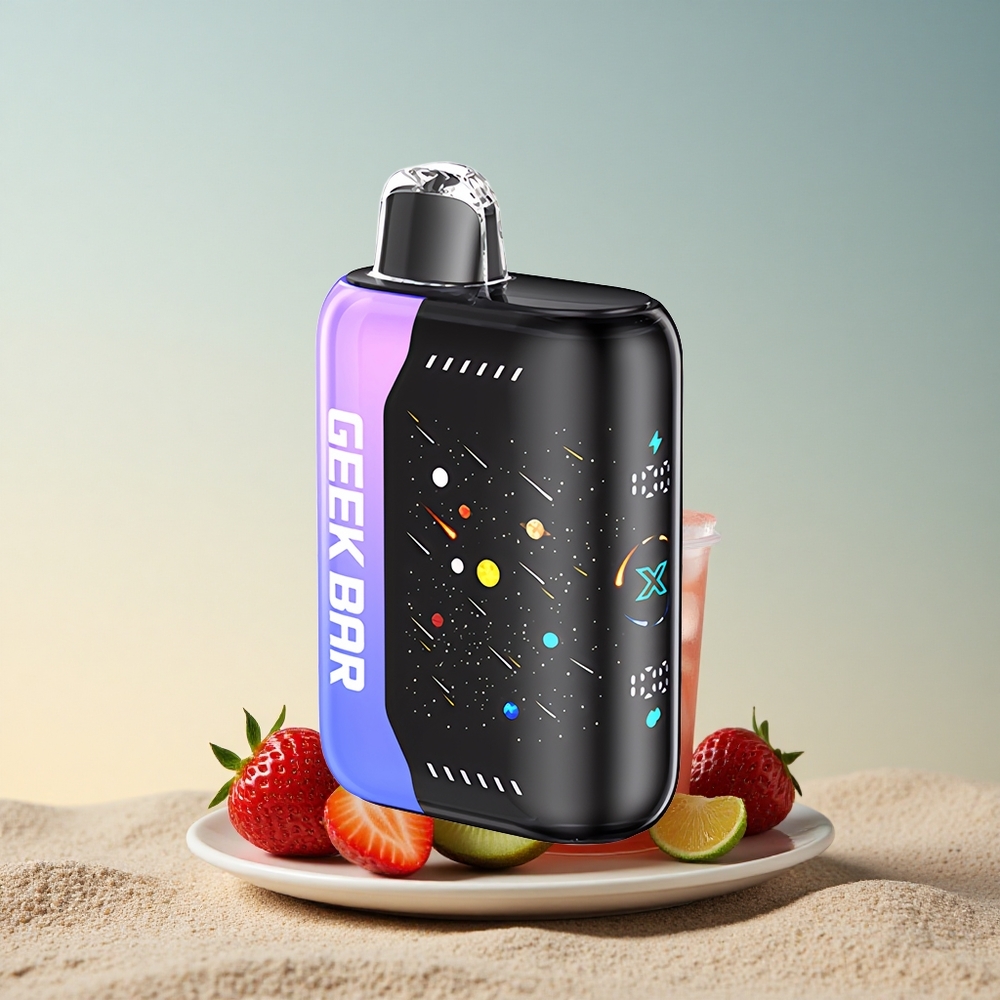 GEEK BAR Pulse X 42K Puffs Meteor Edition Maasika-Kiivi Jää 5% nikotiini 820mAh