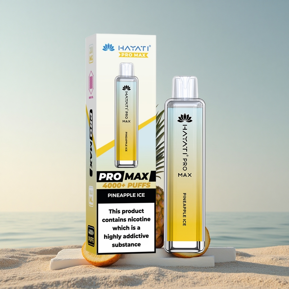 Hayati Pro Max 4000 Puffs Ananass Jää 2% Nikotiini 1400mAh