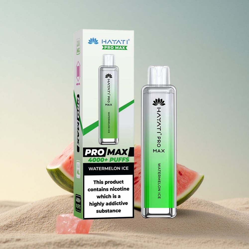 Hayati Pro Max 4000 Puffs Arbuusi Jää 2% Nikotiini 1400mAh