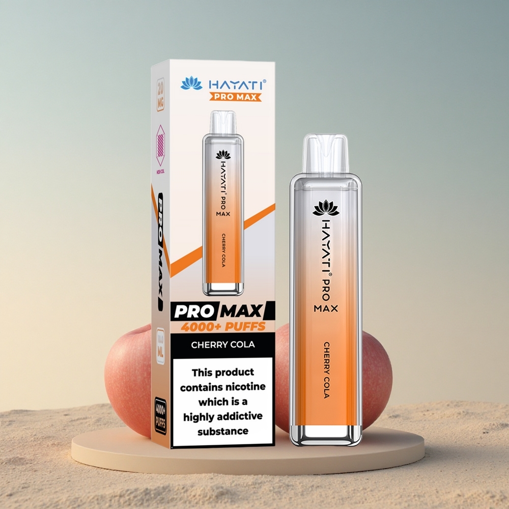 Hayati Pro Max 4000 Puffs Kirsi Kola Akurelv 1400mAh 2ml