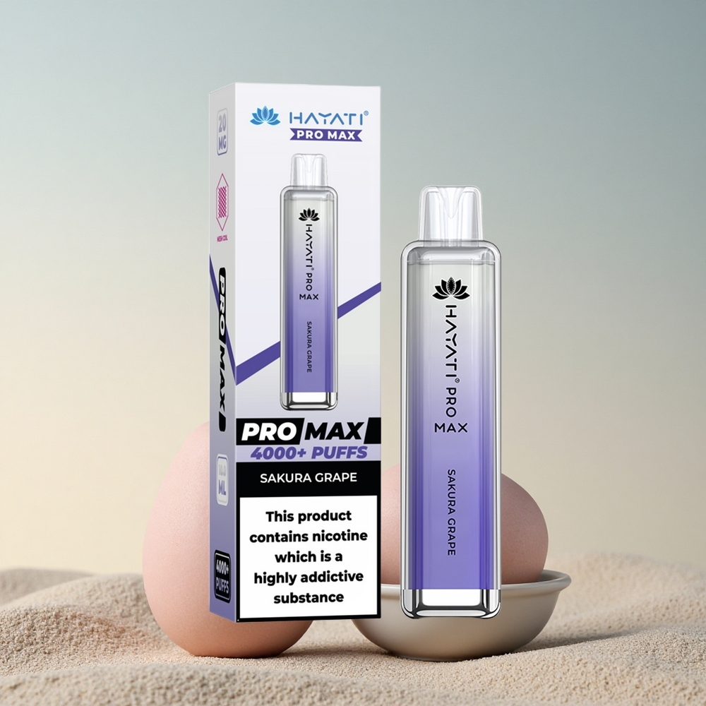 Hayati Pro Max 4000 Puffs Kirsviin Dual 1.1 Ohm 1400mAh 5% Nikotiini