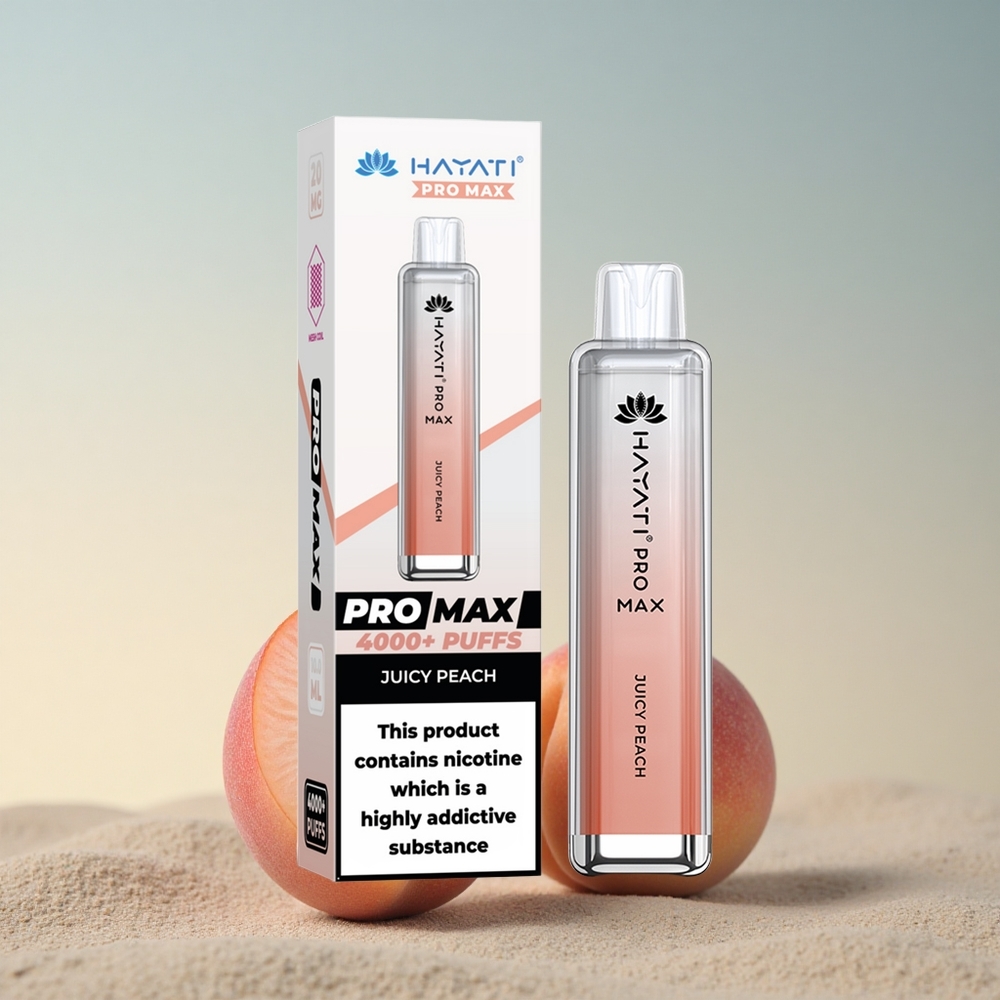 Hayati Pro Max 4000 Puffs Mahlane Virsiku Dual Coil 1400mAh