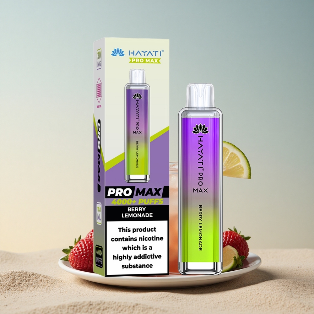 Hayati Pro Max 4000 Puffs Marjaline Limonaad 1400mAh 2% Nikotiini
