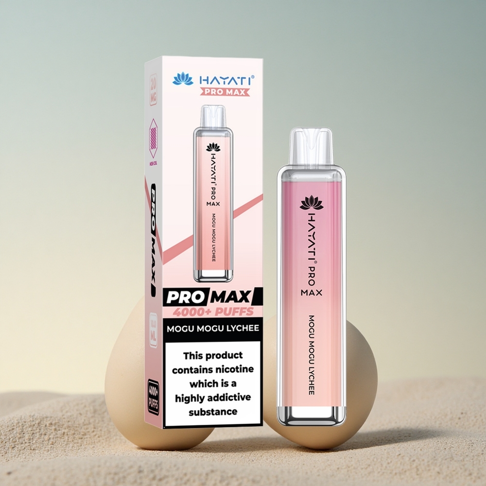 Hayati Pro Max 4000 Puffs Mogu Mogu Litsi 1400mAh Akuga 2ml Paak