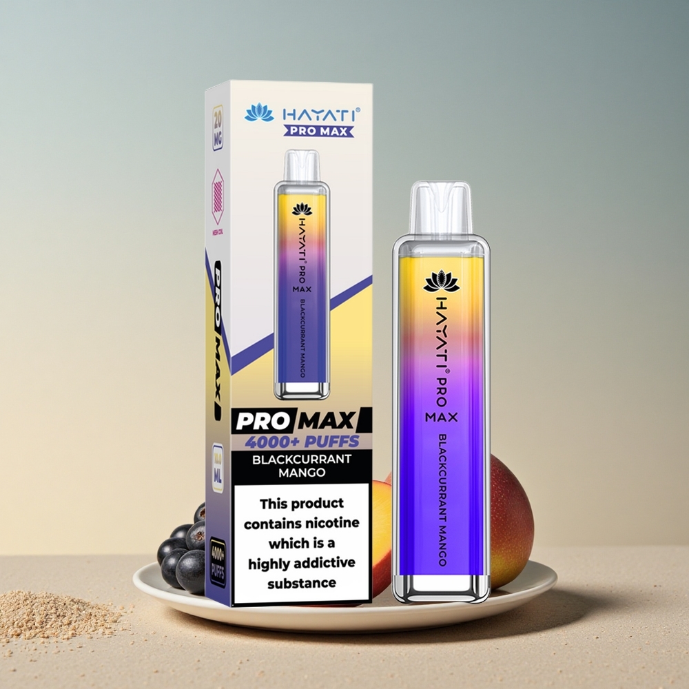 Hayati Pro Max 4000 Puffs Mustika-Mangola Dual Coil 1400mAh 2ml