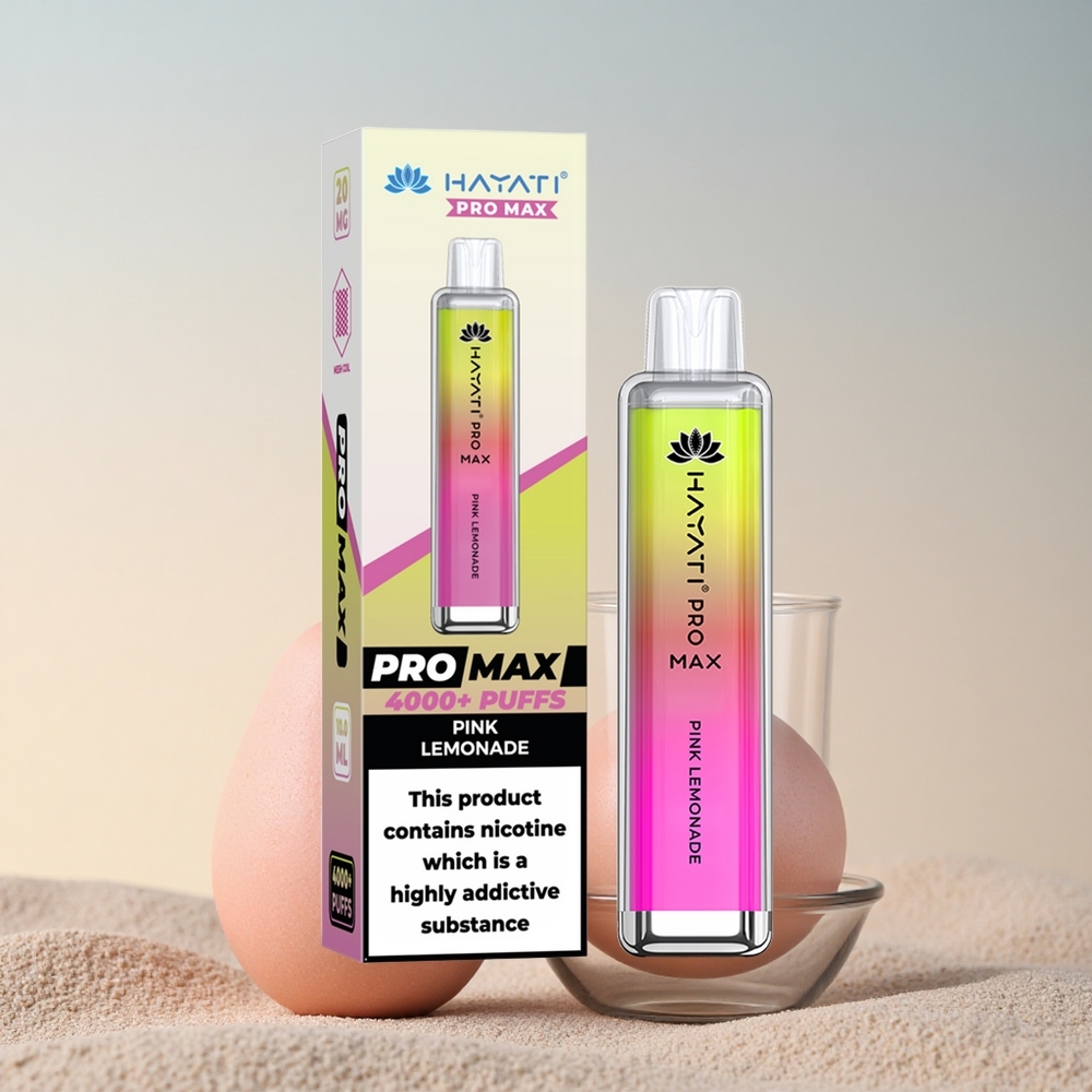 Hayati Pro Max 4000 Puffs Roosa sidrunimahl 2% nikotiini 1400mAh