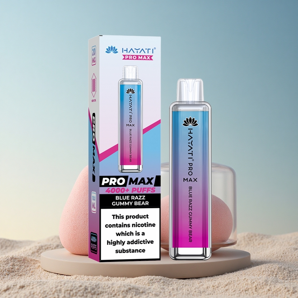 Hayati Pro Max 4000 Puffs Sinised Maasikakomm Karu 2% Nikotiini 1400mAh