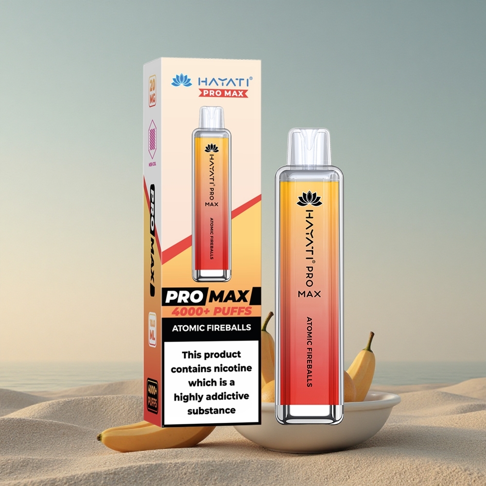 Hayati Pro Max 4000 Puffs Tuletikud Küllastatud Kristall 1400mAh 2ml