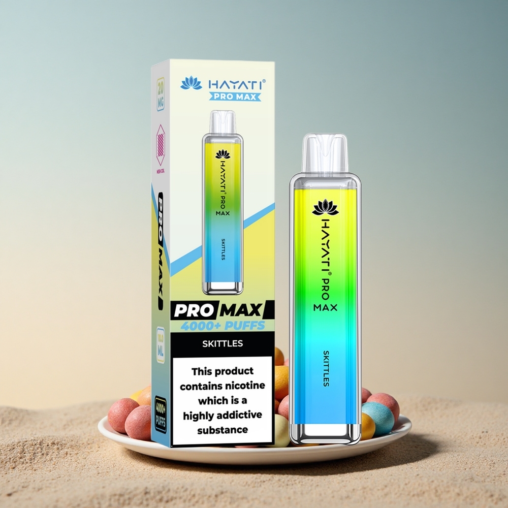 Hayati Pro Max 4000 Puffs Vikerkaared Dual 1.1 Ohm Nikotiiniga 1400mAh
