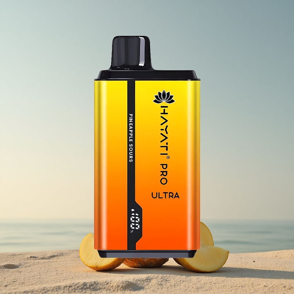 Hayati Pro Ultra 15000 Puffs Ananass Happedus 850mAh 2% nikotiini