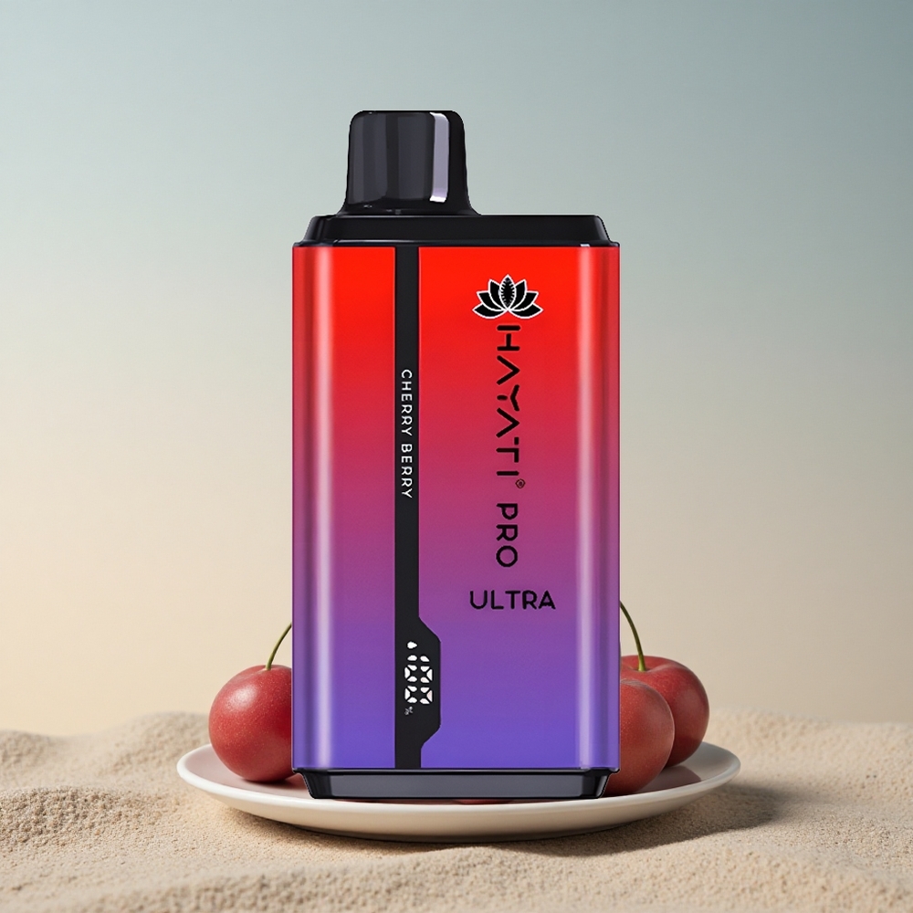 Hayati Pro Ultra 15000 Puffs Kirss-Marja 2% nikotiini 850mAh