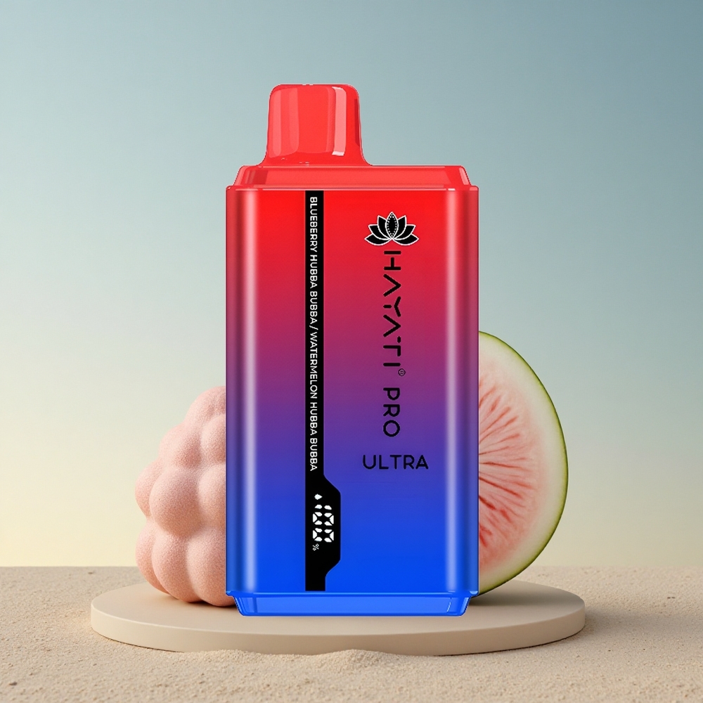 Hayati Pro Ultra 15000 Puffs Mustikas Maasikas Hubba Bubba 850mAh 24ml Nikotiin 2%