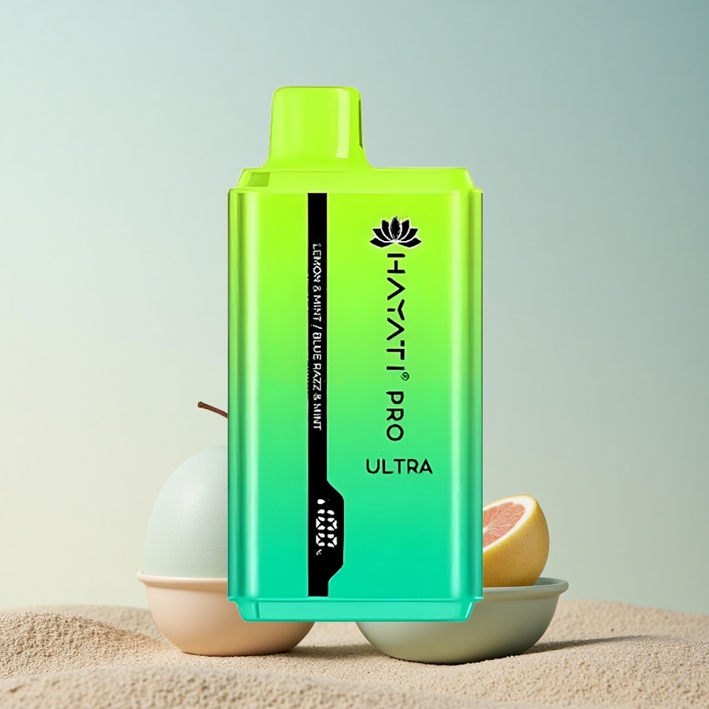 Hayati Pro Ultra 15000 Puffs Sidrun & Münt Sinine Razz & Münt 850mAh 24ml 2% nikotiini