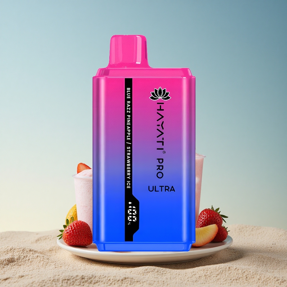 Hayati Pro Ultra 15000 Puffs Sinine Vaarikas Ananass Maasikas Jää 850mAh 24ml