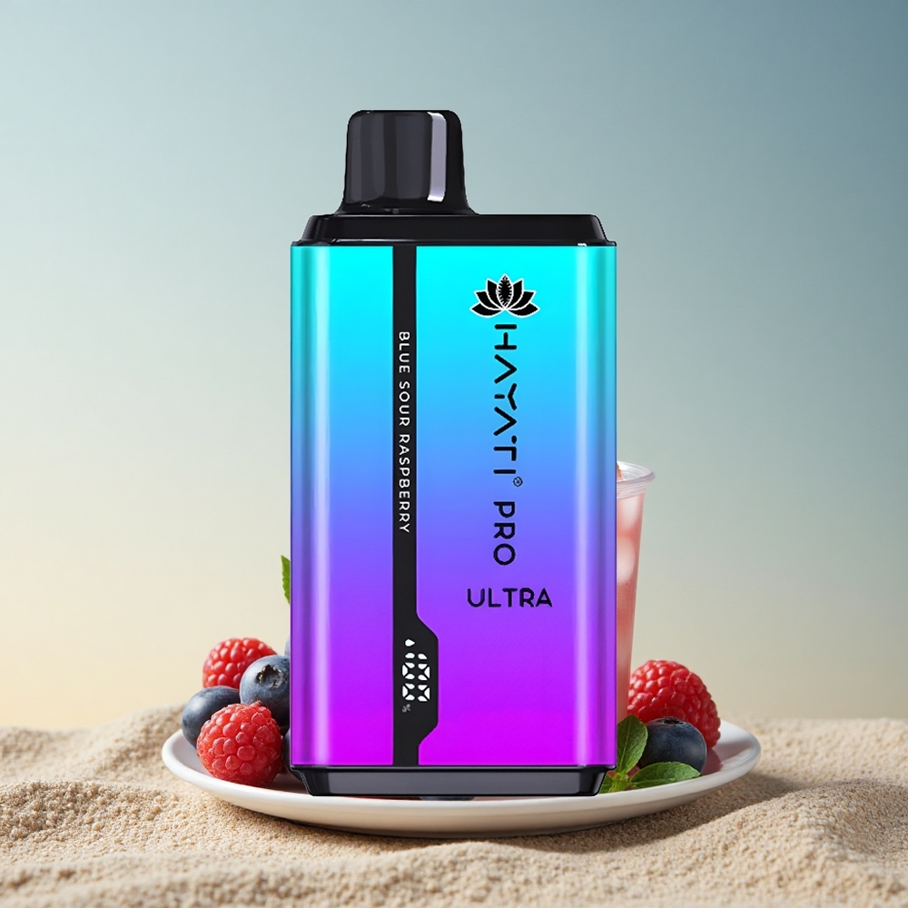 Hayati Pro Ultra 15000 Puffs Sinised Vaarikad Maitsestatud Mentooliga 850mAh 2% nikotiini