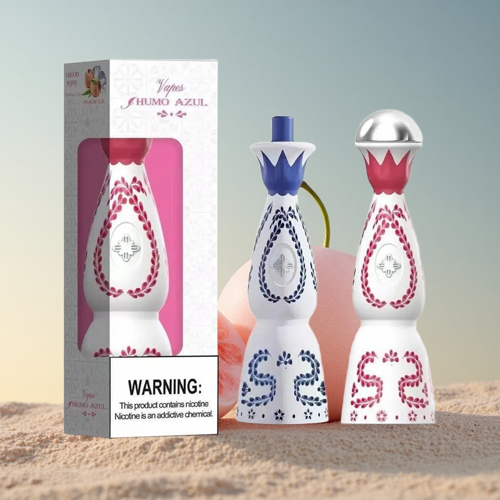 Humo Azul 15000 Puffs Maasikamullgummi 20mL 5% nikotiini 500mAh