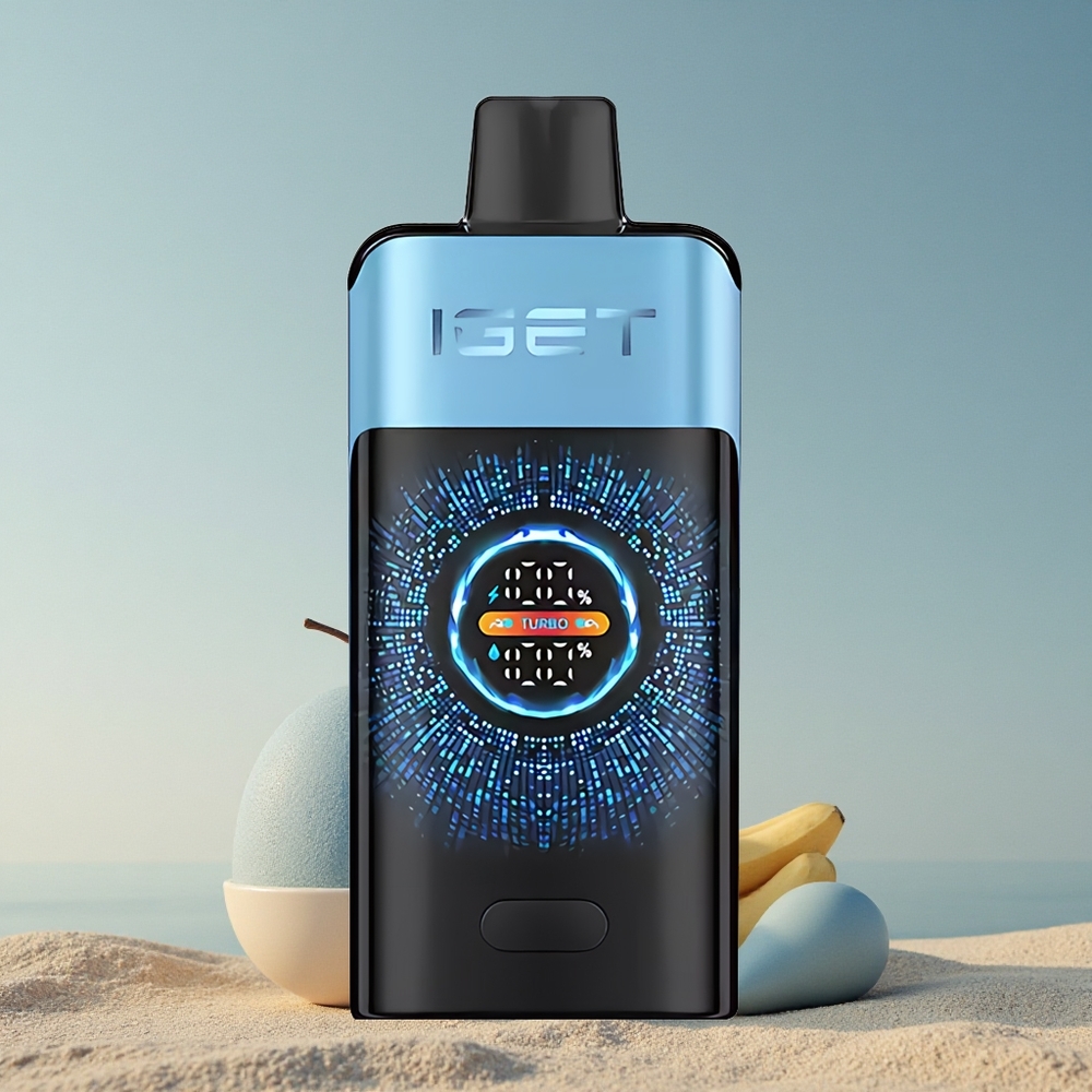 IGET ONE 12000 Puffs Sinine Koletis 2700 mAh Kõver Ekraan 0.6 ohm