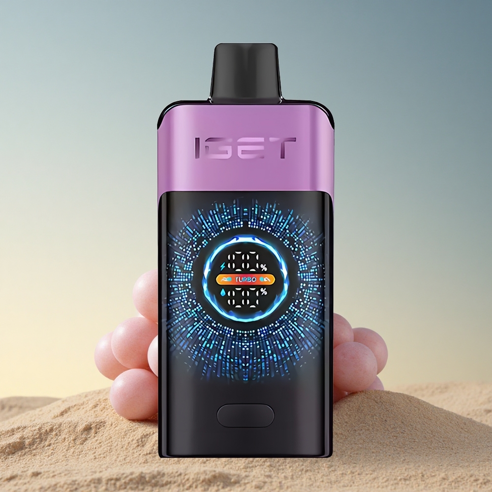 IGET ONE 12000 Puffs Viinamarja 2700 mAh Kõver Ekraan