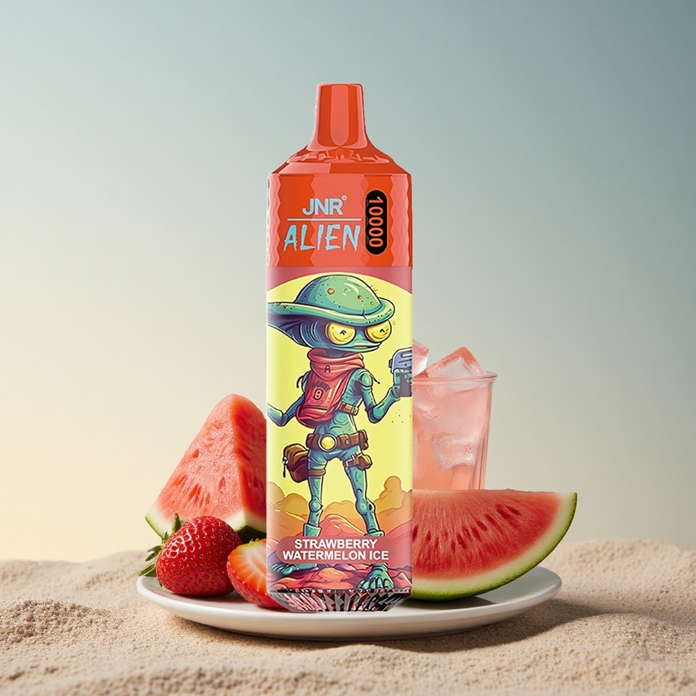 JNR Alien 10000 Maasika-Arbuusi Jää 850mAh 20ml Nikotiin