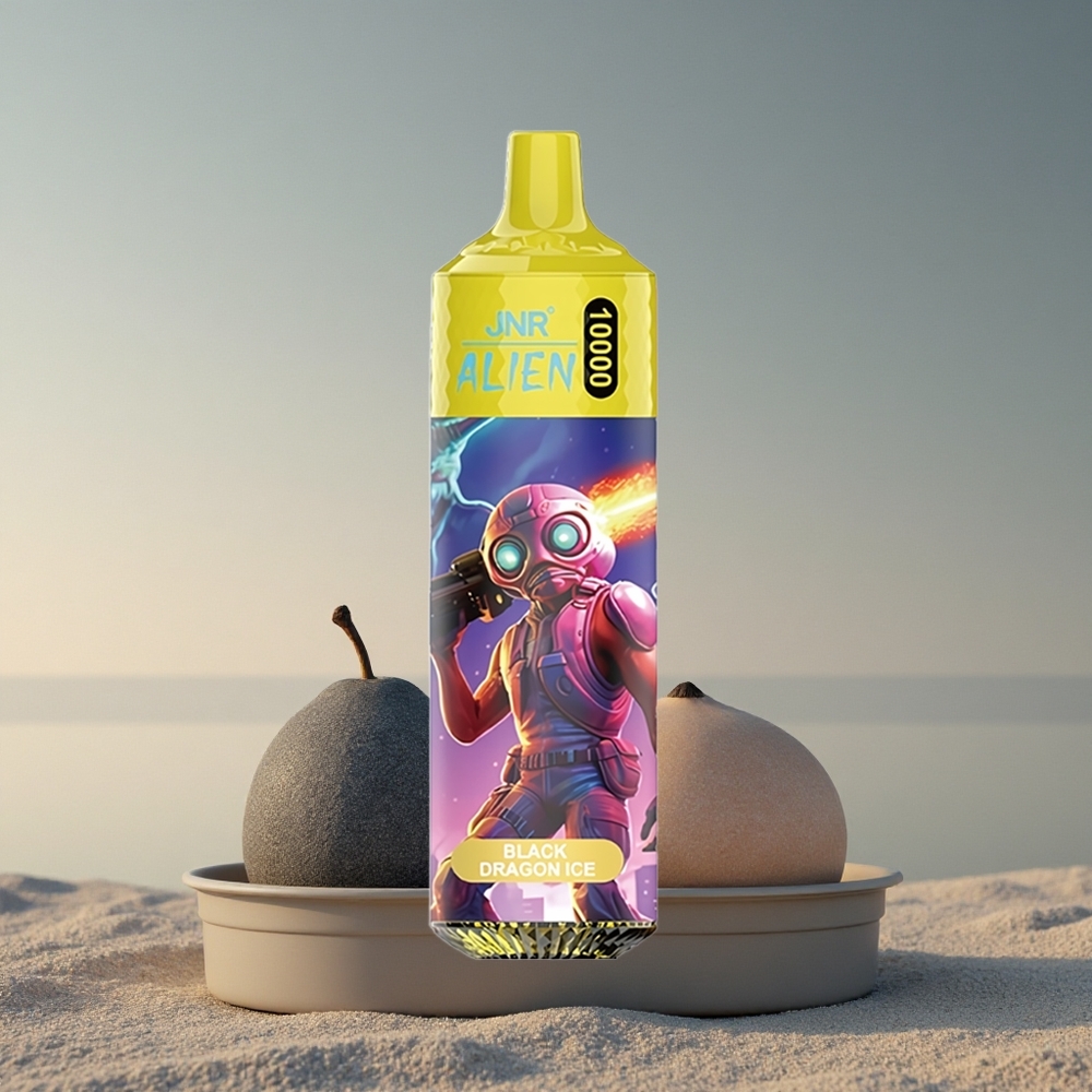 JNR Alien 10000 Must Draakon Jää 850mAh 20ml Nikotiin