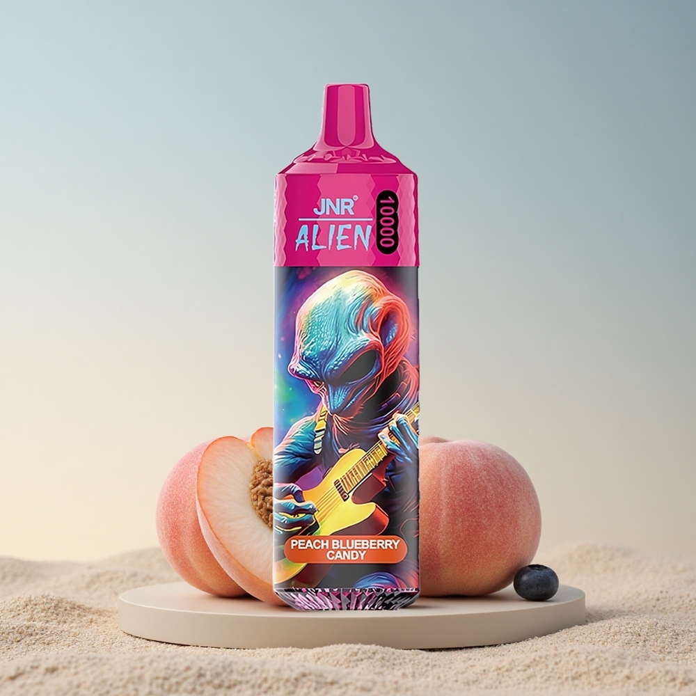 JNR Alien 10000 Virsik-Mustikas Kommid 850mAh 20ml Nikotiinivaba
