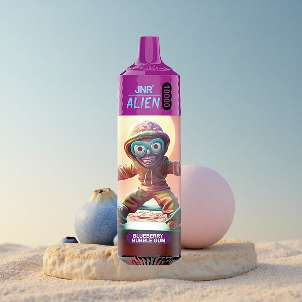 JNR Alien 10000 Virsika Mulligummi 850mAh 20ml Nikotiiniga