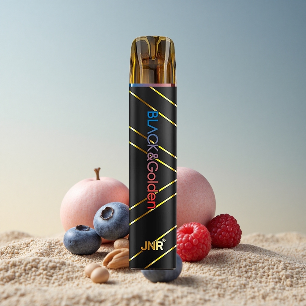 JNR Black&Golden 600+200 Mustika-Hapumurakas 550mAh 2ml Nikotiin 2%