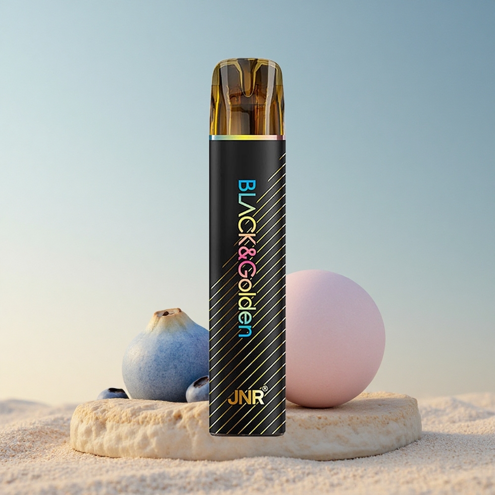 JNR Black&Golden 600+200 Mustikamullgummi 550mAh 2ml Nikotiin 2%