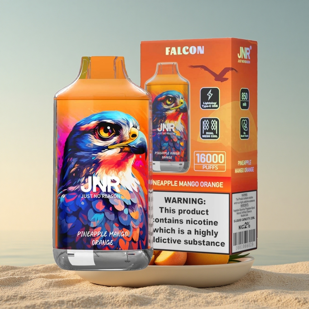 JNR Falcon 16000 Ananass Mango Apelsin 850mAh 22ml Tugev Nikotiin
