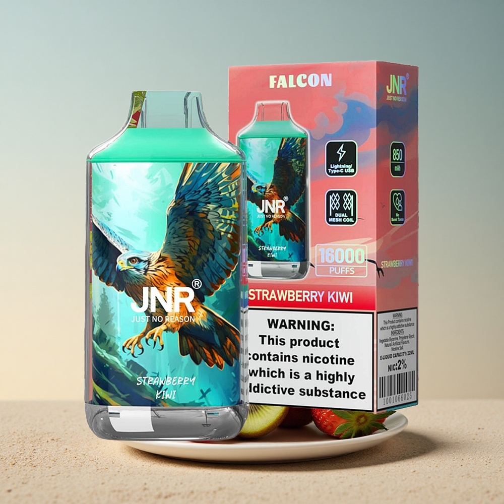 JNR Falcon 16000 Maasika-Kiivi 850 mAh 22ml 0%,2% nikotiini