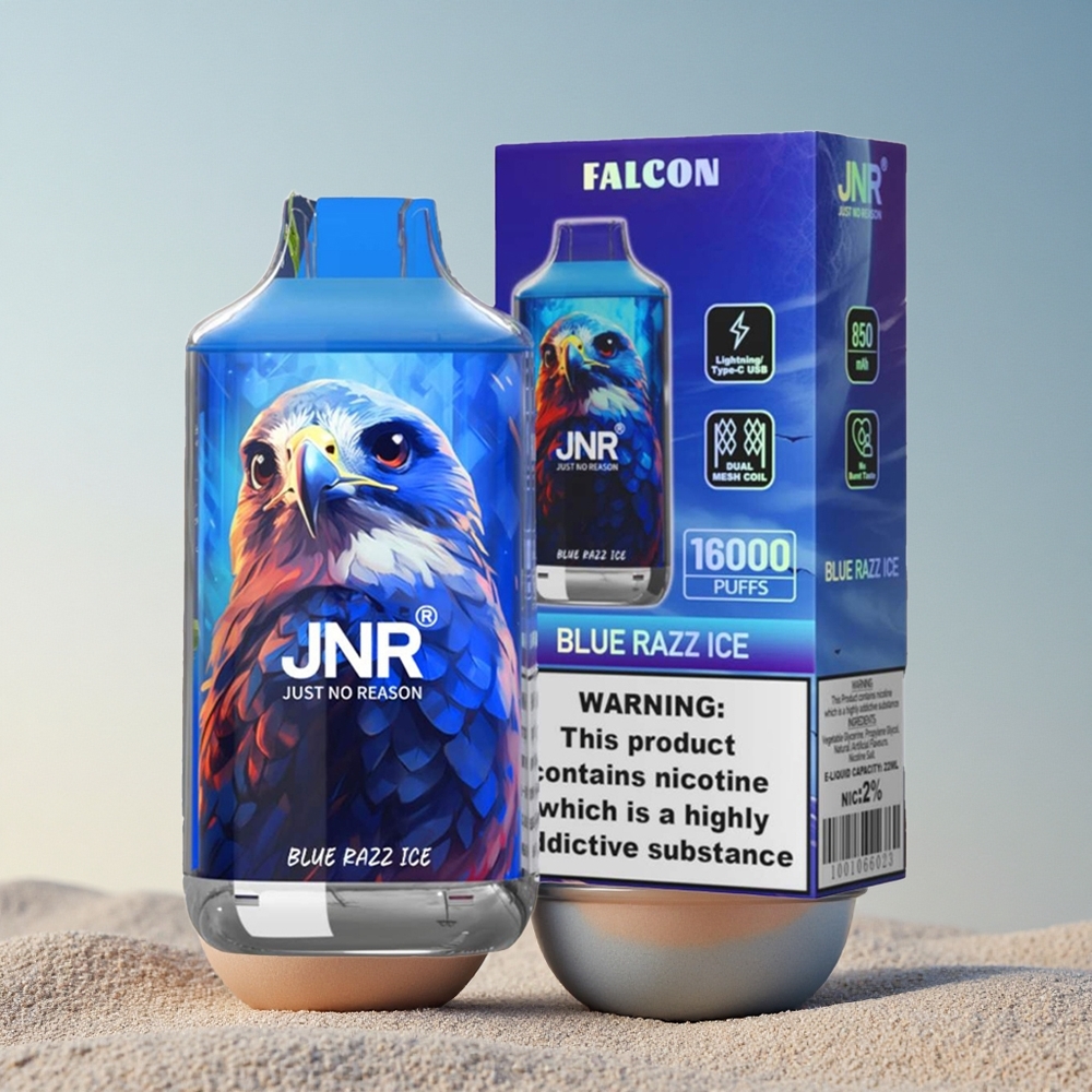 JNR Falcon 16000 Sinine Sõstar Jää 850mAh 22ml 2% nikotiini