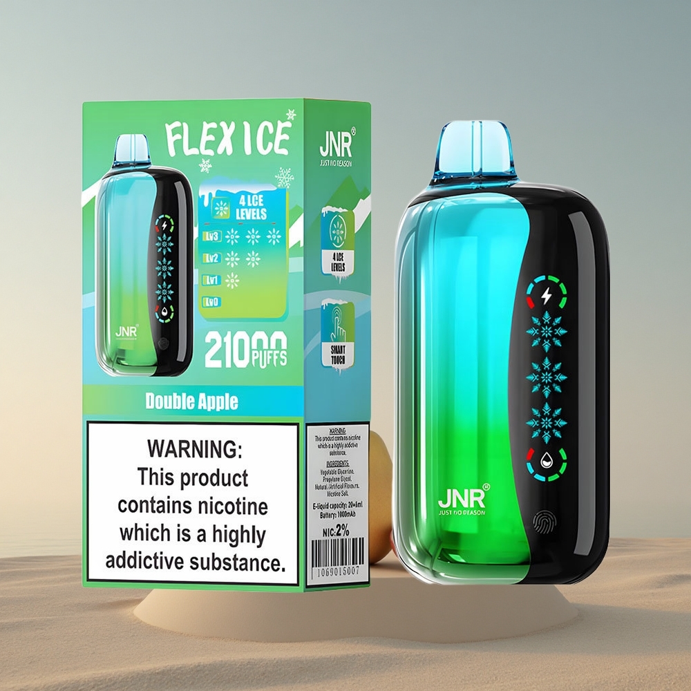 JNR Flex Ice 21000 Kaks Õuna Jäätuv Seade 26ml Nikotiin 5% 1000mAh