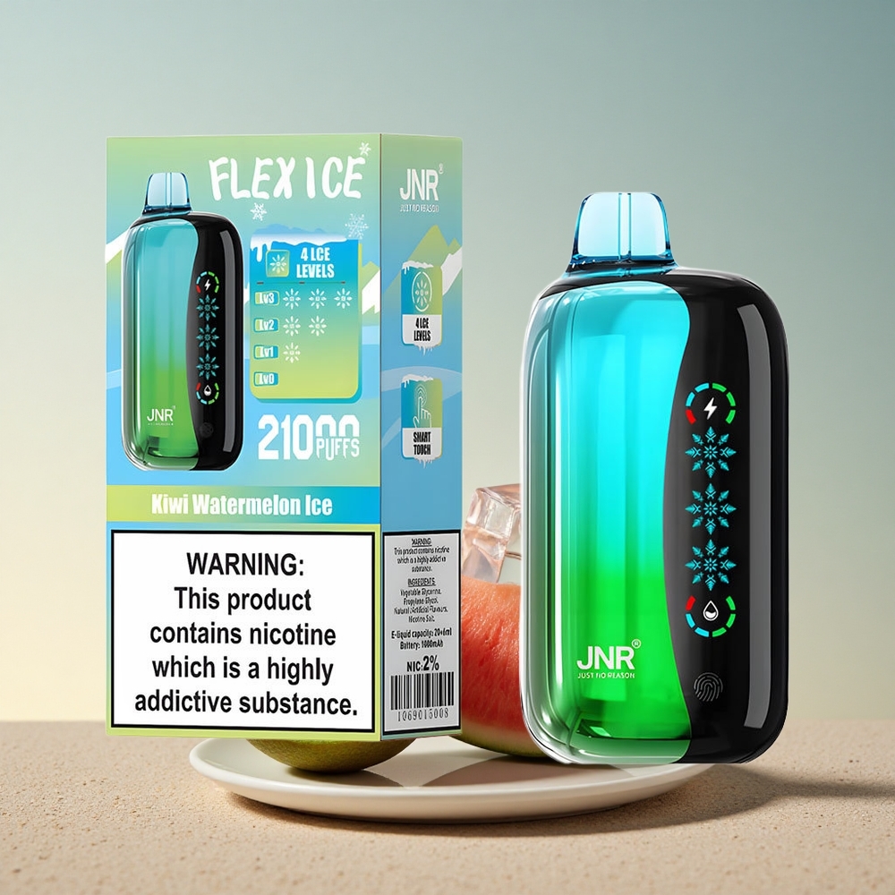 JNR Flex Ice 21000 Kivi-Arbuusi-Jää 26ml Kohandatav Õhuvool 1000mAh