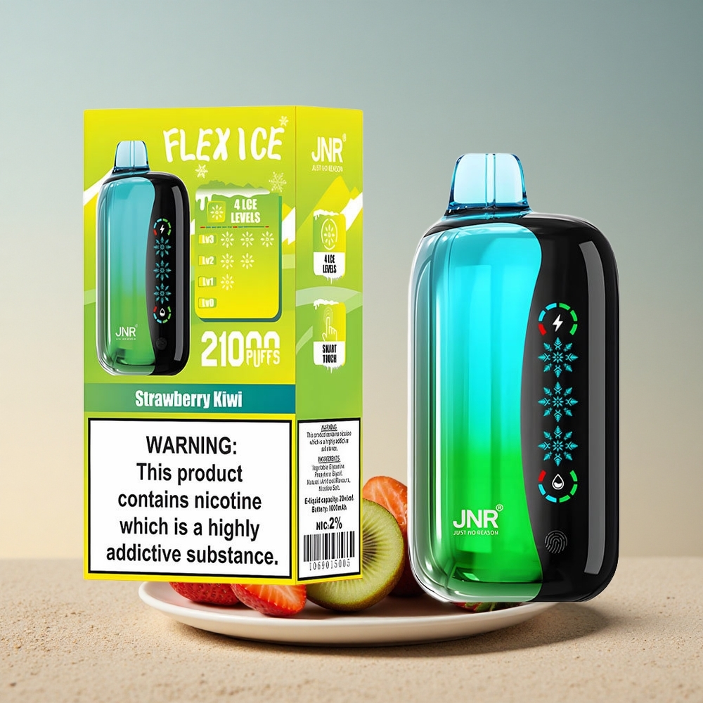 JNR Flex Ice 21000 Maasika-Kiivi Jäätuv Reguleeritav 1000mAh Tuulevoole