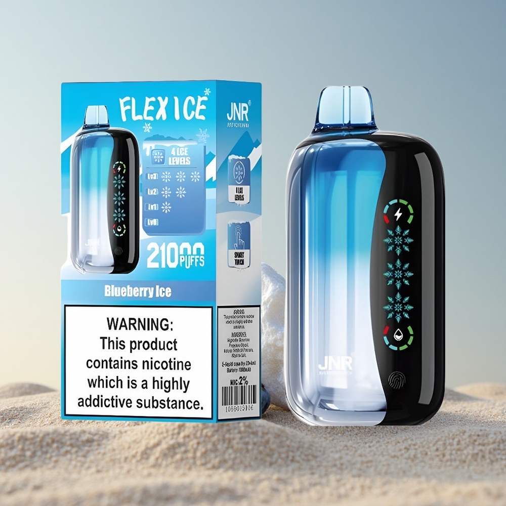 JNR Flex Ice 21000 Mustika-Jää 26ml 1000mAh Nikotiinivaba